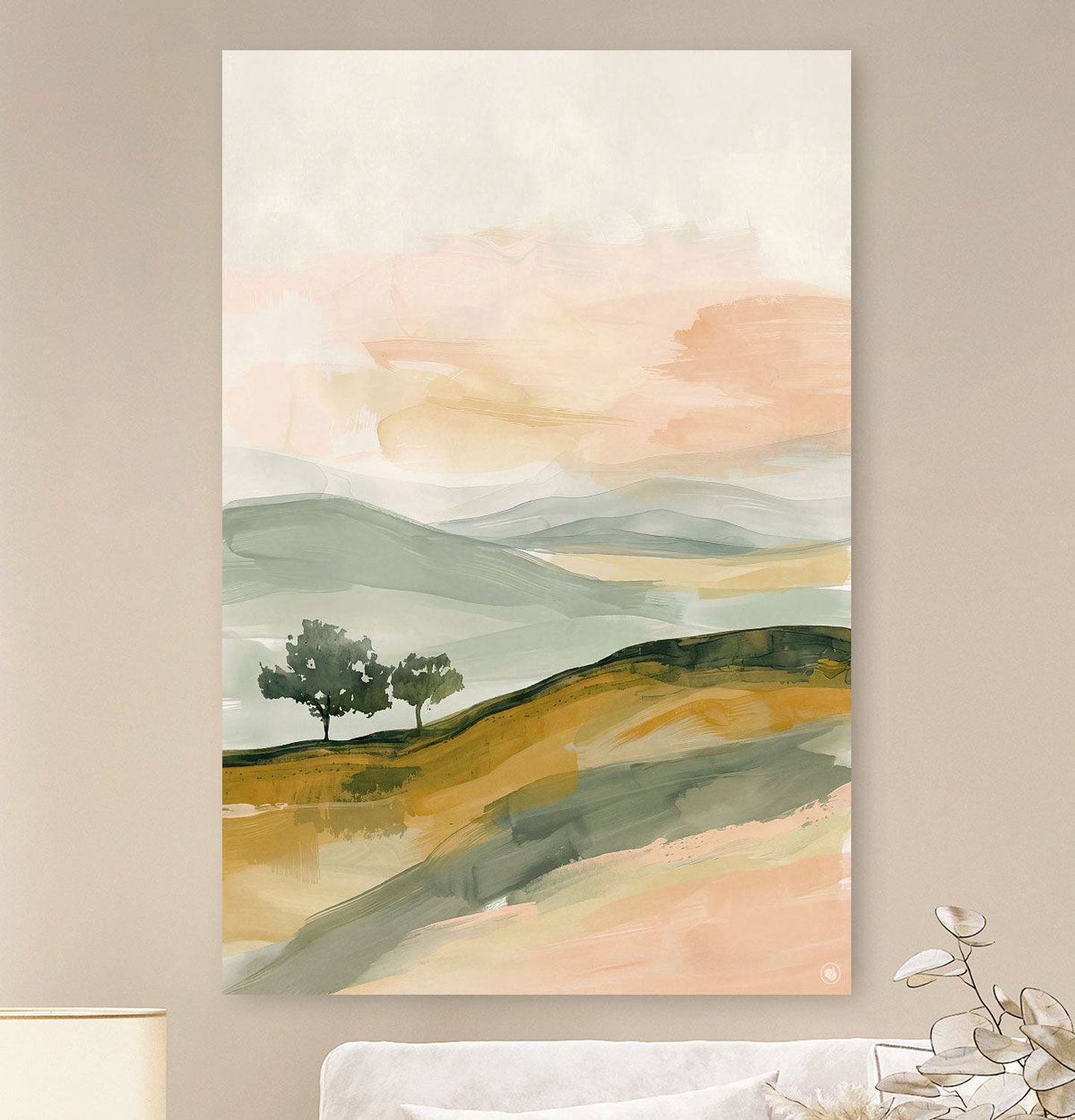 HIP ORGNL Rolling Hills Zen Path - Wanddecoratie Heuvels - 80x120 cm