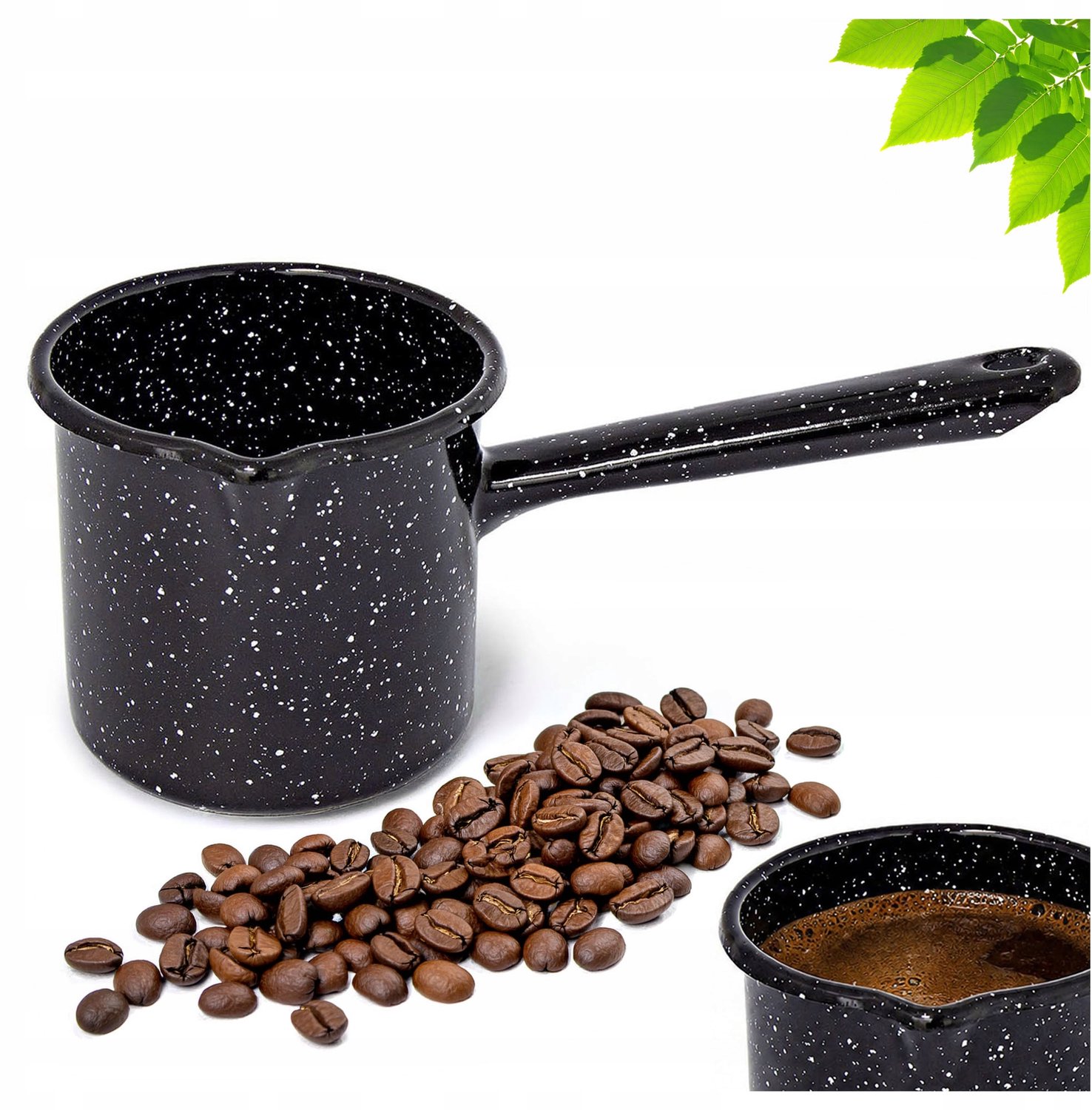 Emaille Melkkannetje 9cm - Turkse Koffie & Arabische Koffie