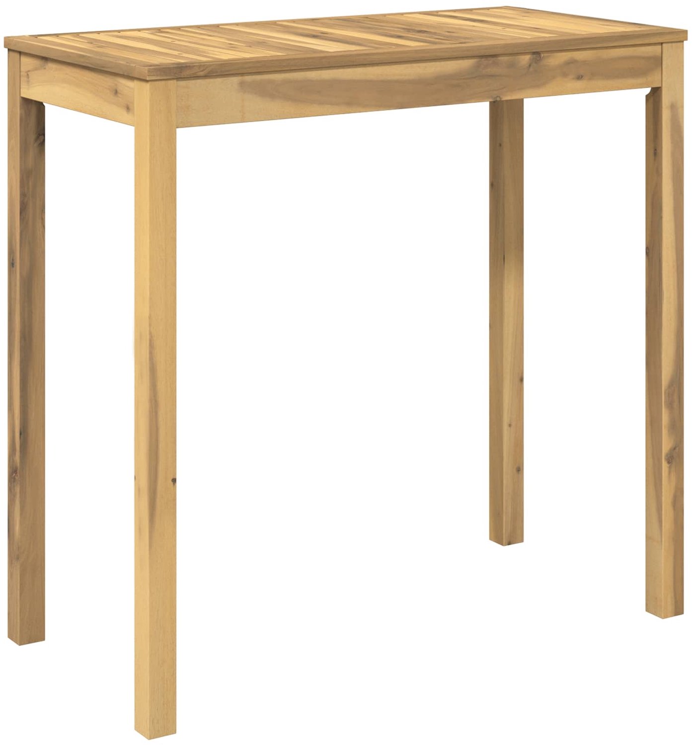 vidaXL Tuin - Bar - Tafel - LAREN - Witgewassen - 108,5 - x - 55 - x - 105 - cm