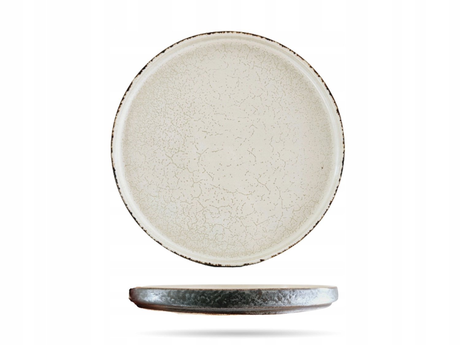 Kera Ceramika Arondi Dolomit Keramische Bord 25cm Crème-Bruin