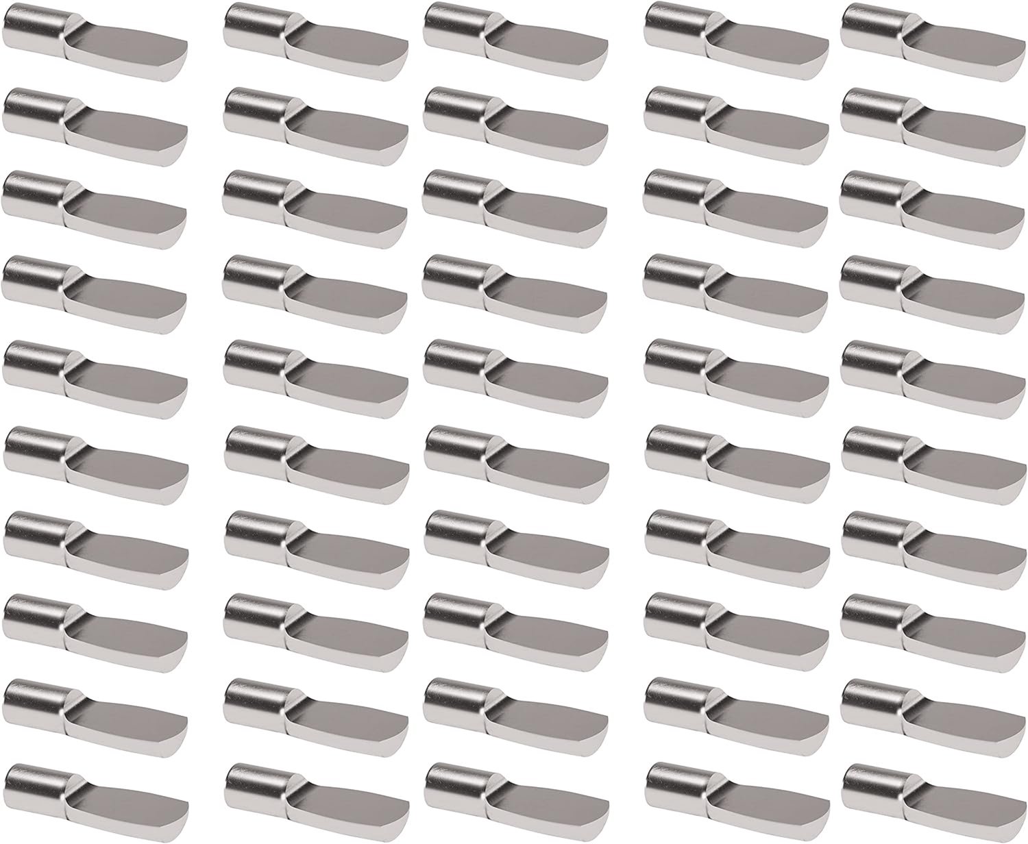 Famanu – Plankdragers set van 50 stuks, 4 mm staal, voor meubels en kasten, eenvoudig te installeren