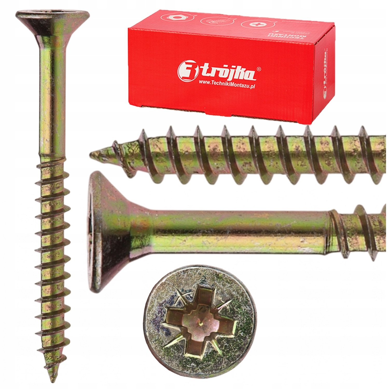 Geharde Houtschroeven 4,5x45mm Verzinkt 1kg