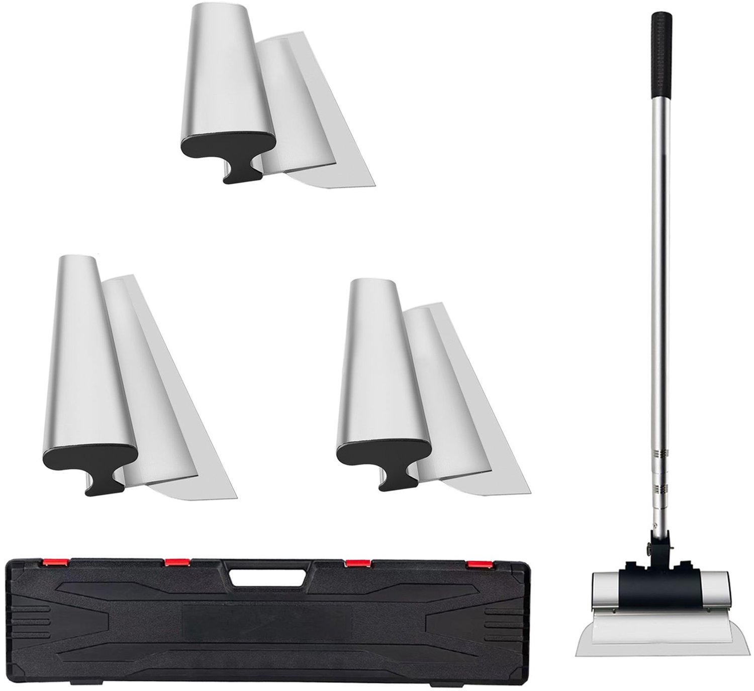 Gipsplaatafwerkingsmes/plamuurmes combinatie 25-4/40-6/61 cm troffelgereedschap met handvat