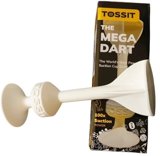 Tossit MEGA DART Kokos: Extra Grote Zuignap Rupsel voor Plezier — afbeelding 3
