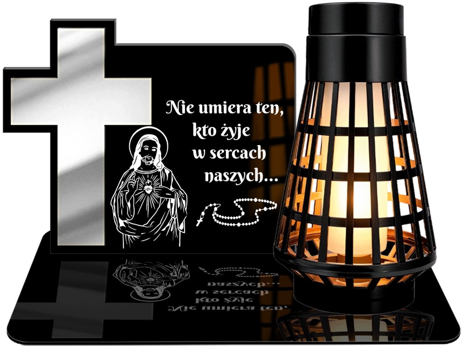 Znicz Solarny LED XL z Efektem Płomienia - Wieczny i Ekologiczny