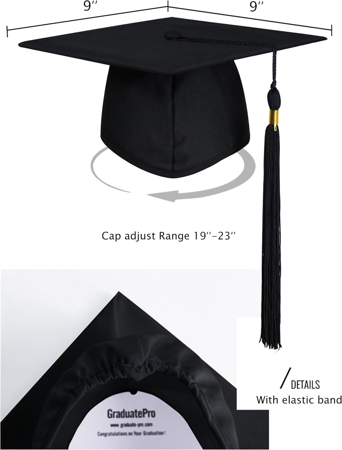 Graduatieruimte met Hoed, Toga en Geschenken voor Afgestudeerden - Bachelor en Master Kostuums in 12 Kleuren