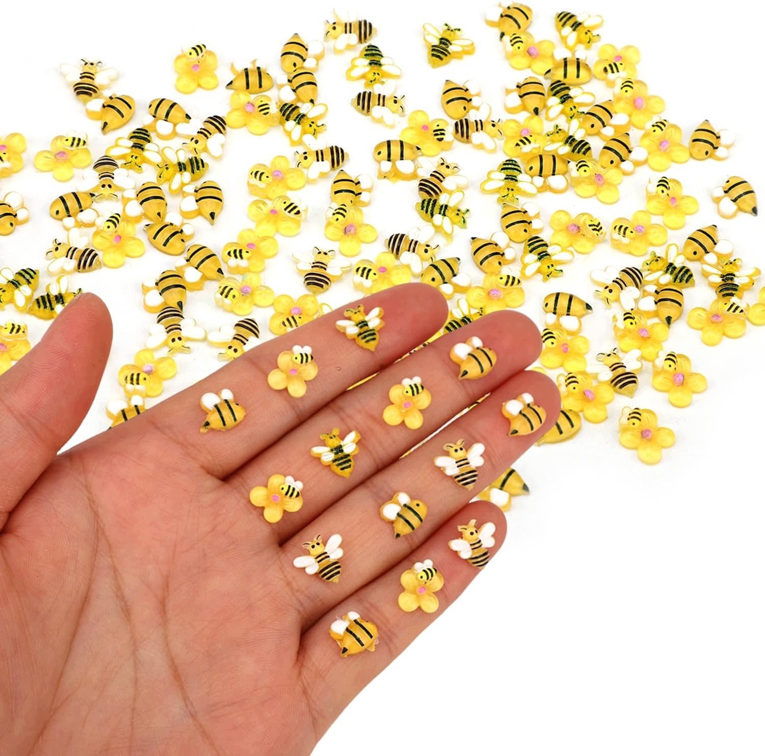 210 Miniatuur Pszczółki Żywiczne - Dekoracje DIY i Rękodzieło