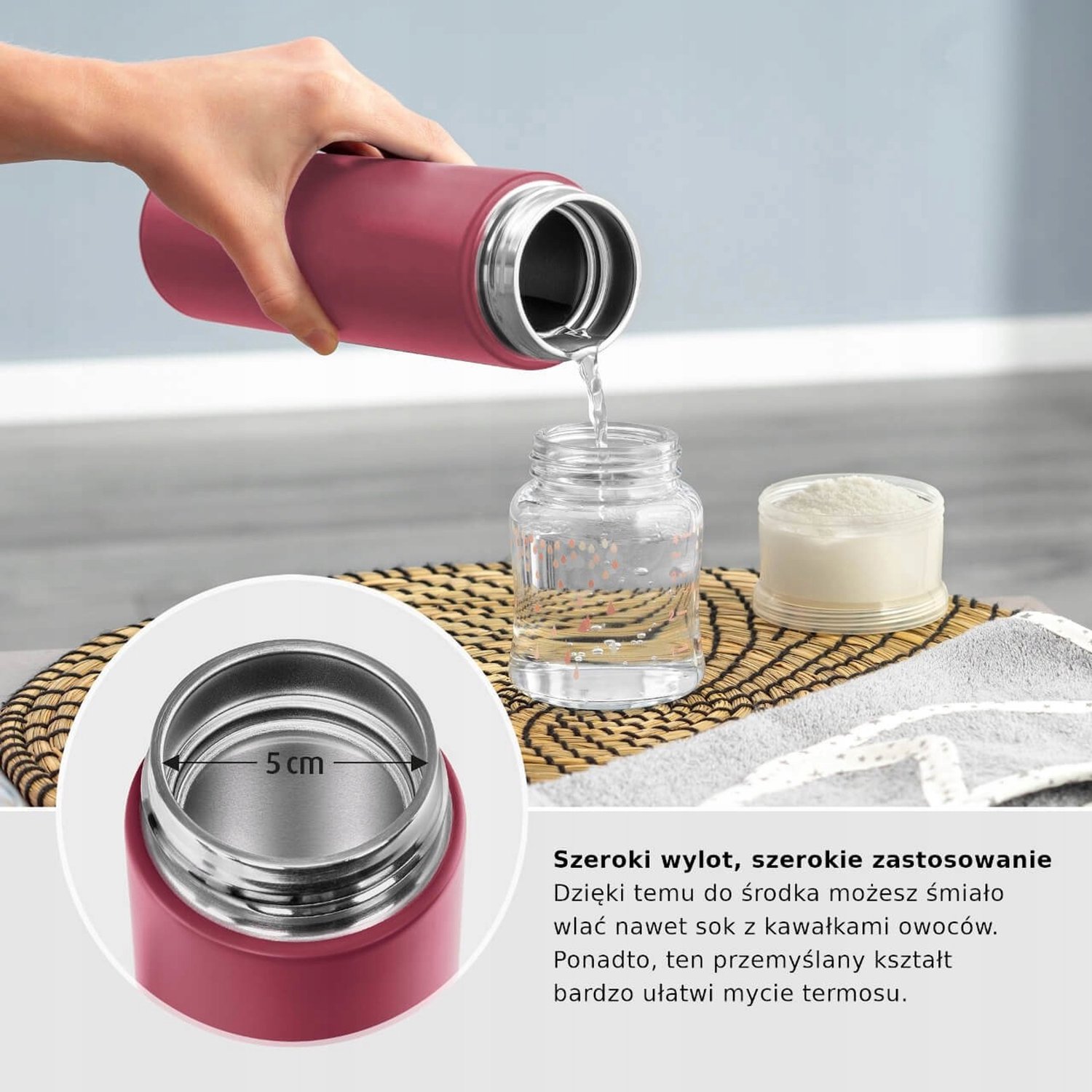 Reer Thermos RVS 450ml - Houdt Dranken 24u Warm/Koud