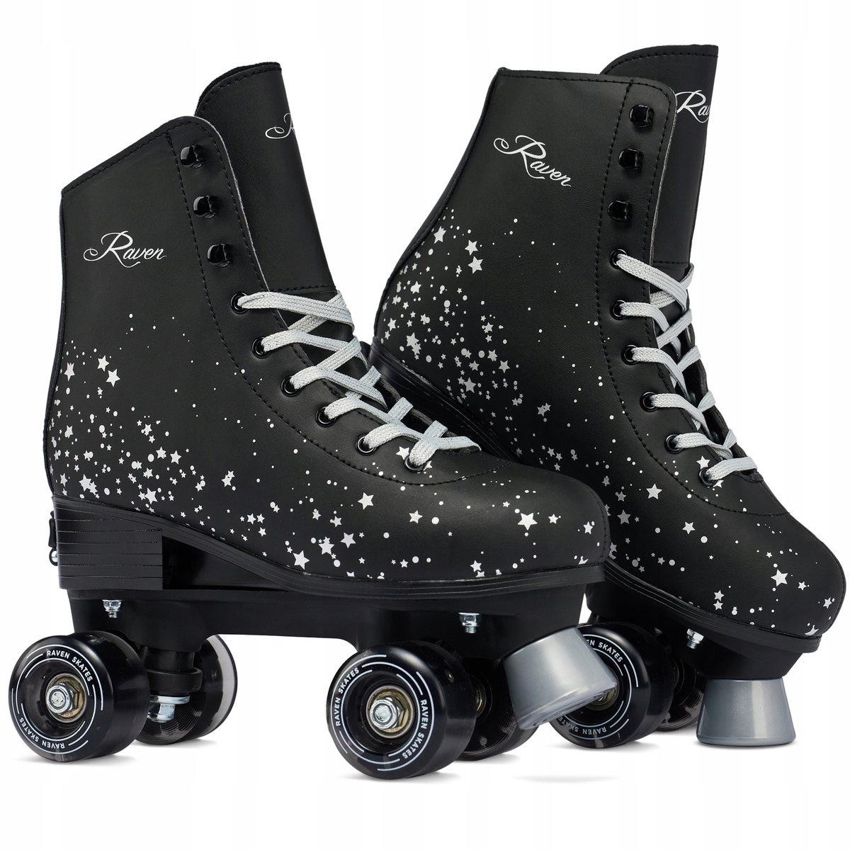 RAVEN Noa Zwarte Verstelbare Skates LED Maat 35-38
