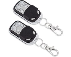 2 stuks garagedeuropener, afstandsbediening, vervanging voor Novoferm handzender Novotron 502/522/524, compatibel met Tormatic/Novomatic/NovoPort/Siebau garagedeuraandrijving, frequentie 433,92 MHz