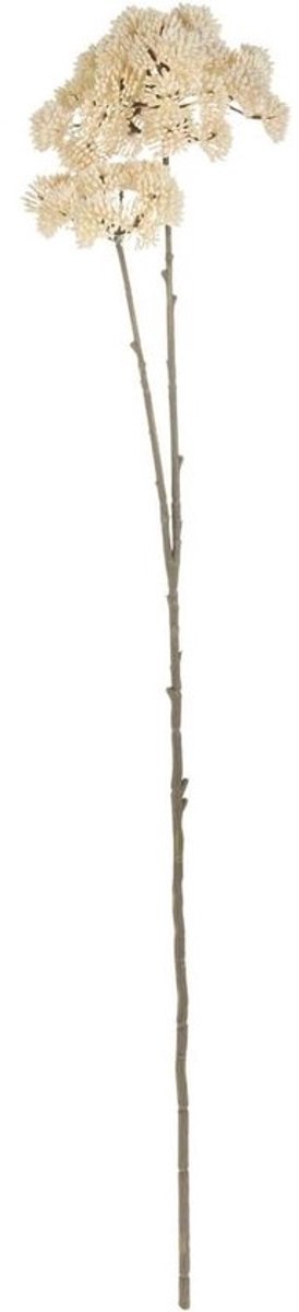 Decoratieve tak - Kunstbloem - Voor huisdecoratie - Gedroogde uitstraling - 70 cm - Crèmewit