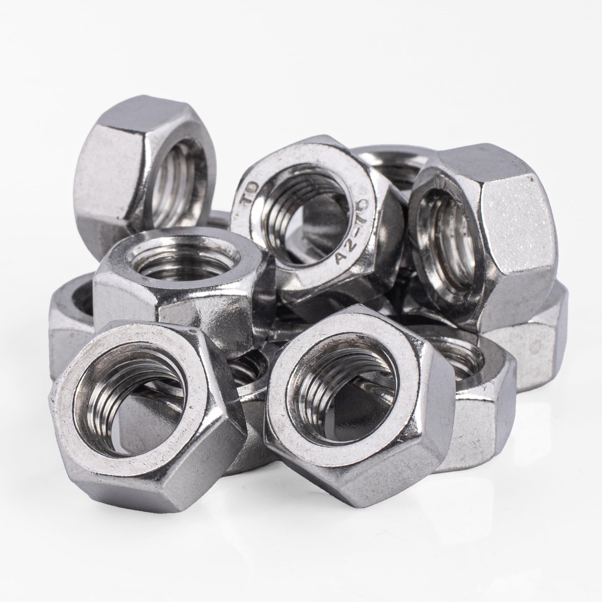 Hex Moeren RVS M4 DIN 934 10 Stuks