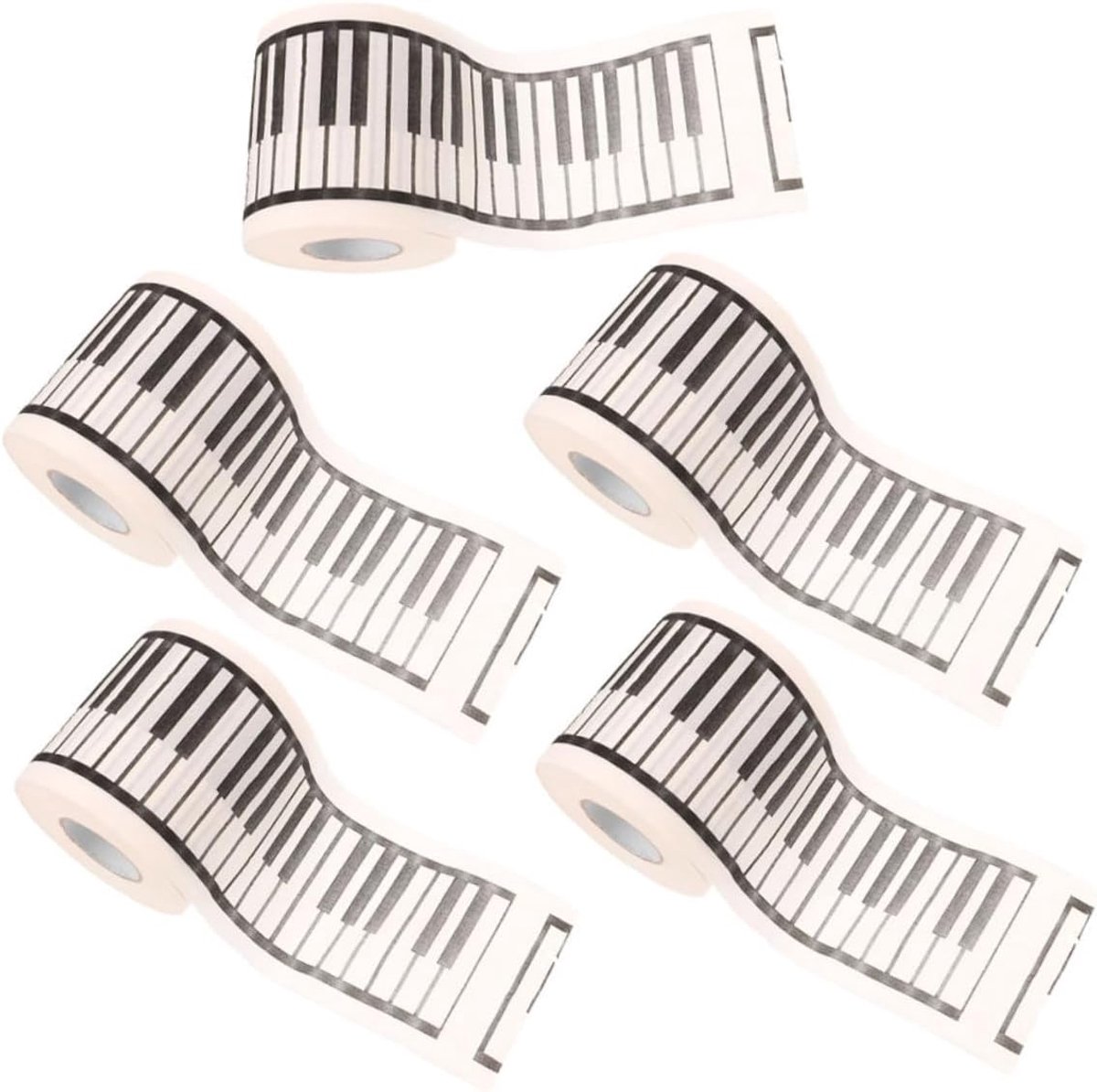 Toiletpapierrollen 5-pack Tissuerollen Muziek Decoratief Badpapier