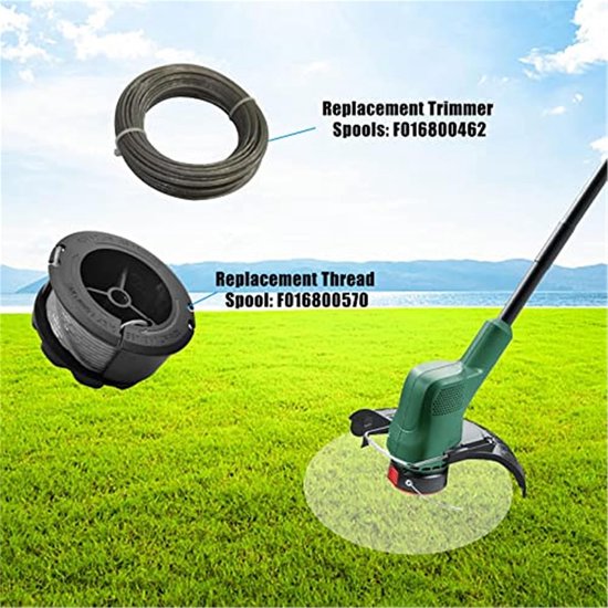 Draadtrimmer Spoel, for Bosch, F016800570 Vervangende Trimmer Spoel Tuin Gras Trimmer Lijn 1.6mm 6m, for Bosch, GrassCut Gras Trimmer (3 Spoelen+1 Lijn) grasmaaier spoel — afbeelding 4