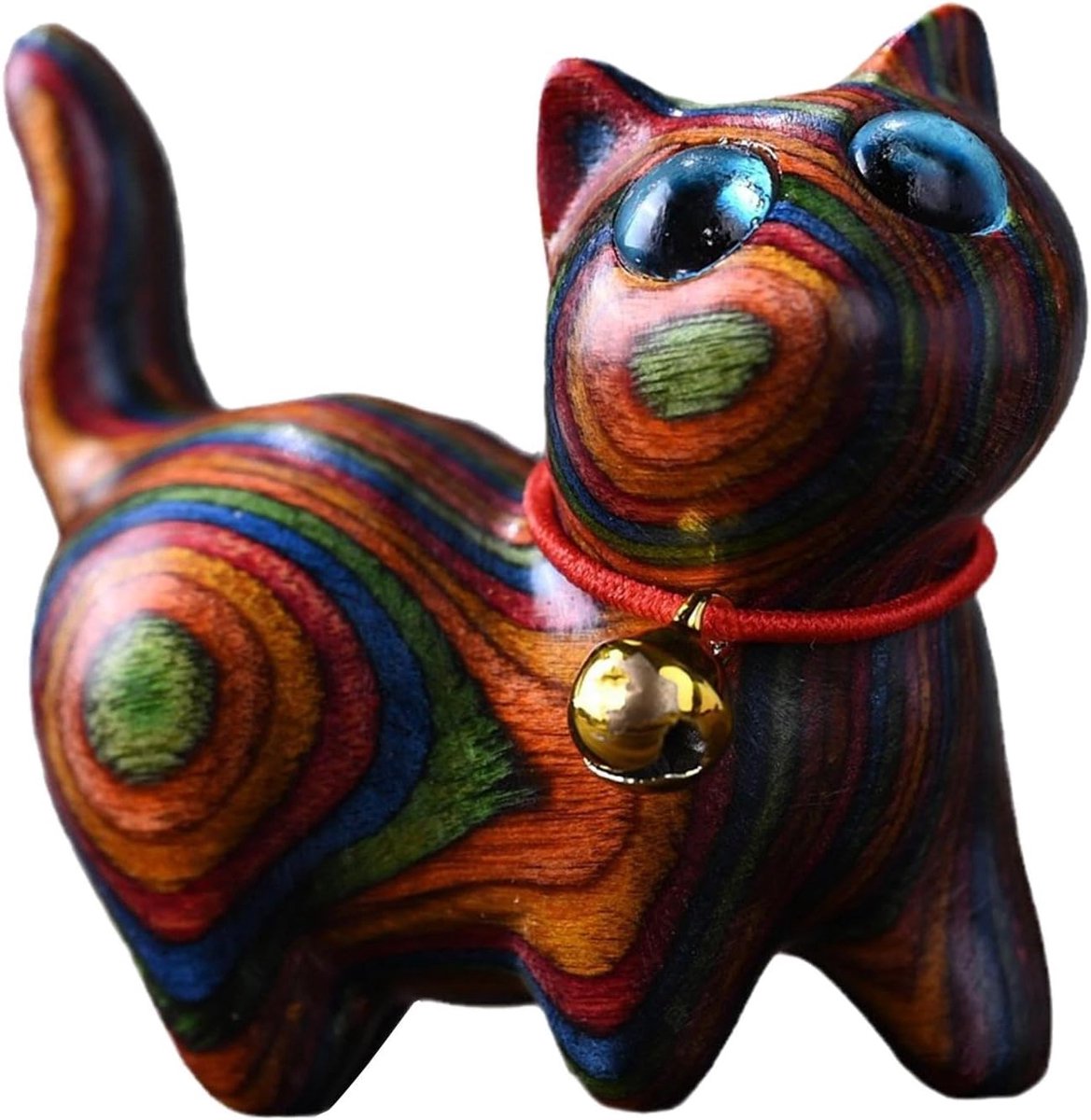 Kattenbeeld - Gesneden Kattenornamenten als Decoratie | Schattige