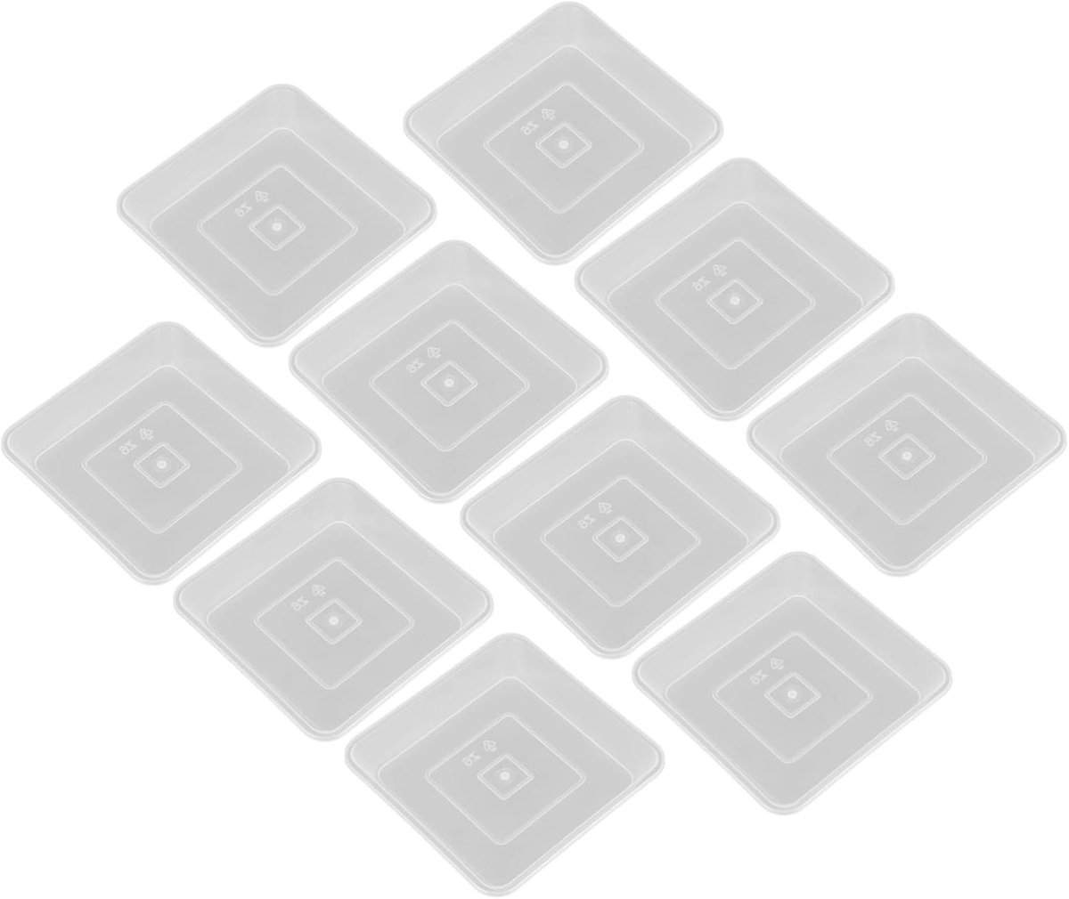 10 Plastic Plant Saucer Tray Transparante Plant Pot Onderzetter voor Bonsai Bloempotten Vervormingsbestendig Duurzaam voor Vloerbescherming Interieurdecoratie