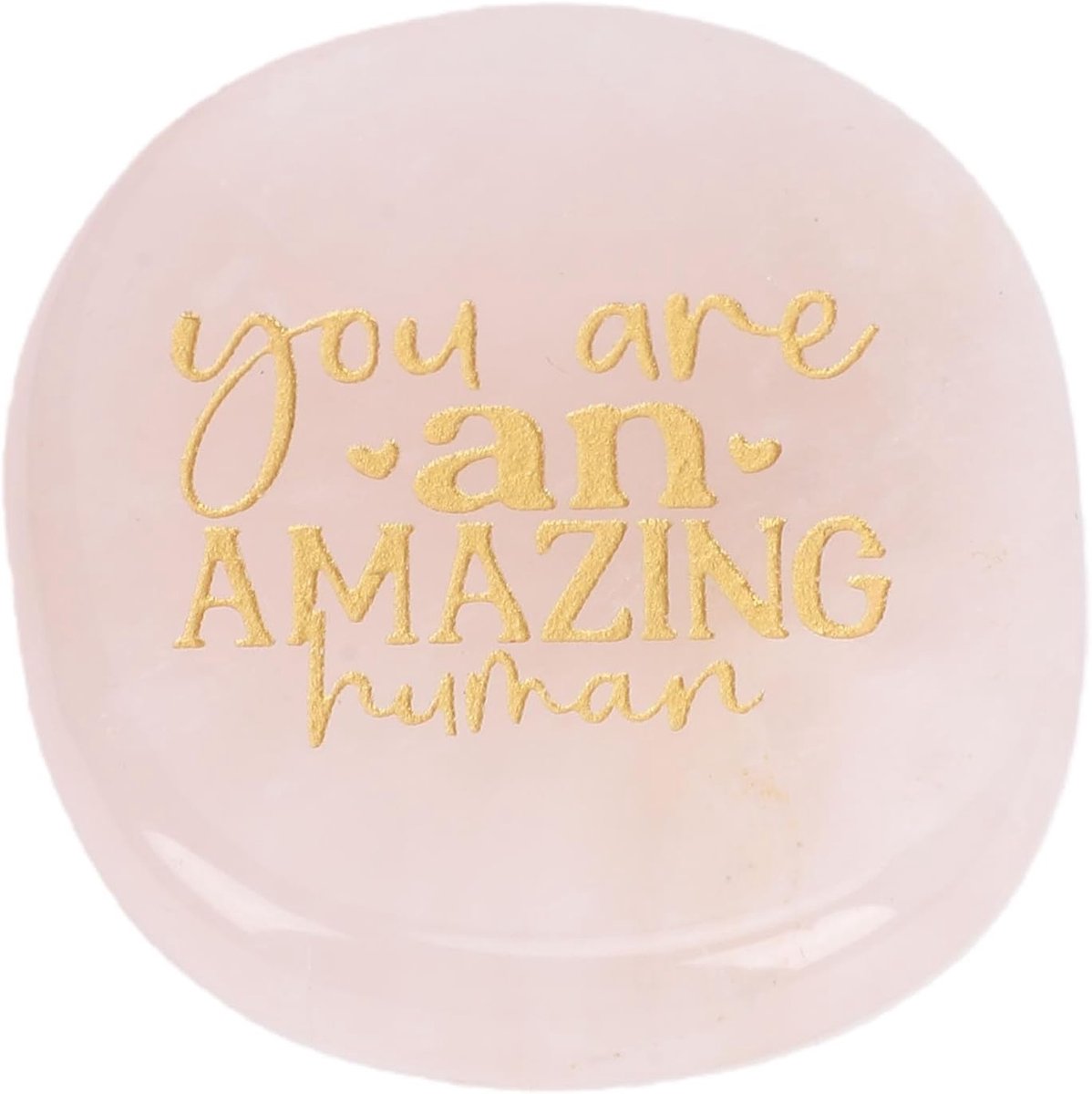 Helende Kristallen Zorgen Pocket Crystal Palm voor Angst Stress Zelfliefde Meditatie Yoga Aanmoediging Cadeau Vrouwen Inspirerende Roze Duimsteen Gegraveerd Aanmoedigingscadeau Vrouwen