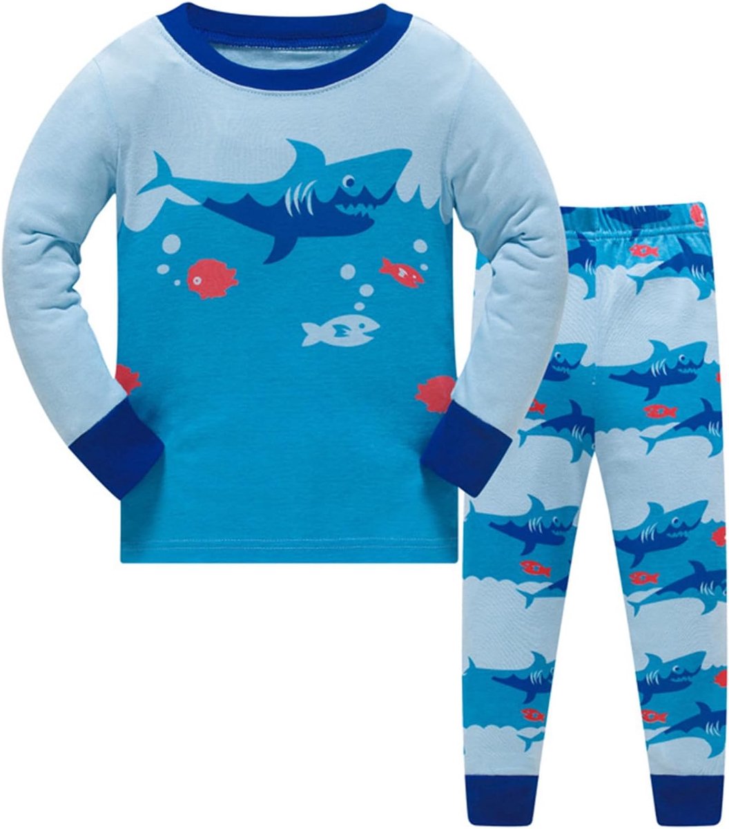Set voor jongens, 2-delig, katoen, T-shirt, joggen, herfst, 3-8 jaar, comfortabel, zacht, licht, A107