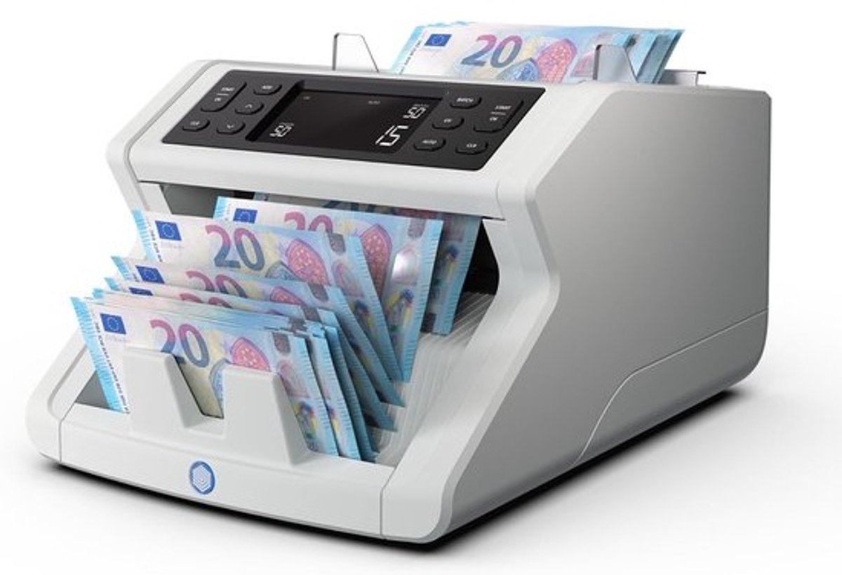 Geldtelmachine - Bankbiljettenteller - Met echtheidscontrole - Voor gesorteerde bankbiljetten - UV- en formaatdetectie