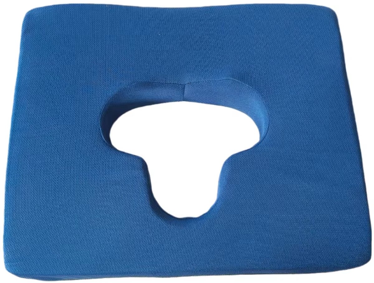 rimmo Ergonomisch Zitkussen voor Stoel en Rolstoel – Antislip Zitkussen met Comfortabele Ondersteuning – Bureaustoelkussen voor Thuis, Kantoor en Onderweg Blauw