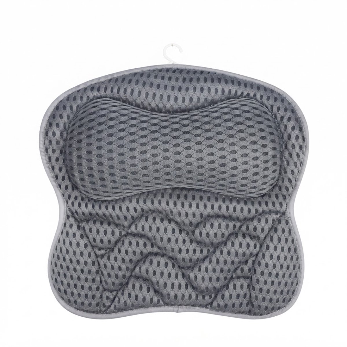 TYR® Badkussen - Nekkussen Bad - Badkussens Voor in Bad - Grijs - 42cm × 44cm × 5cm