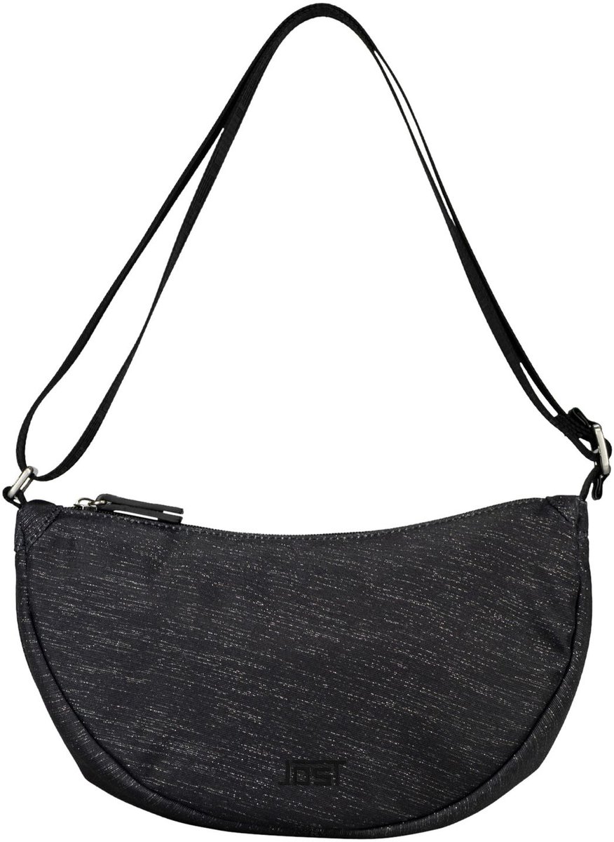 JOST schoudertas Bergen Crossbody Bag Metalic zwart