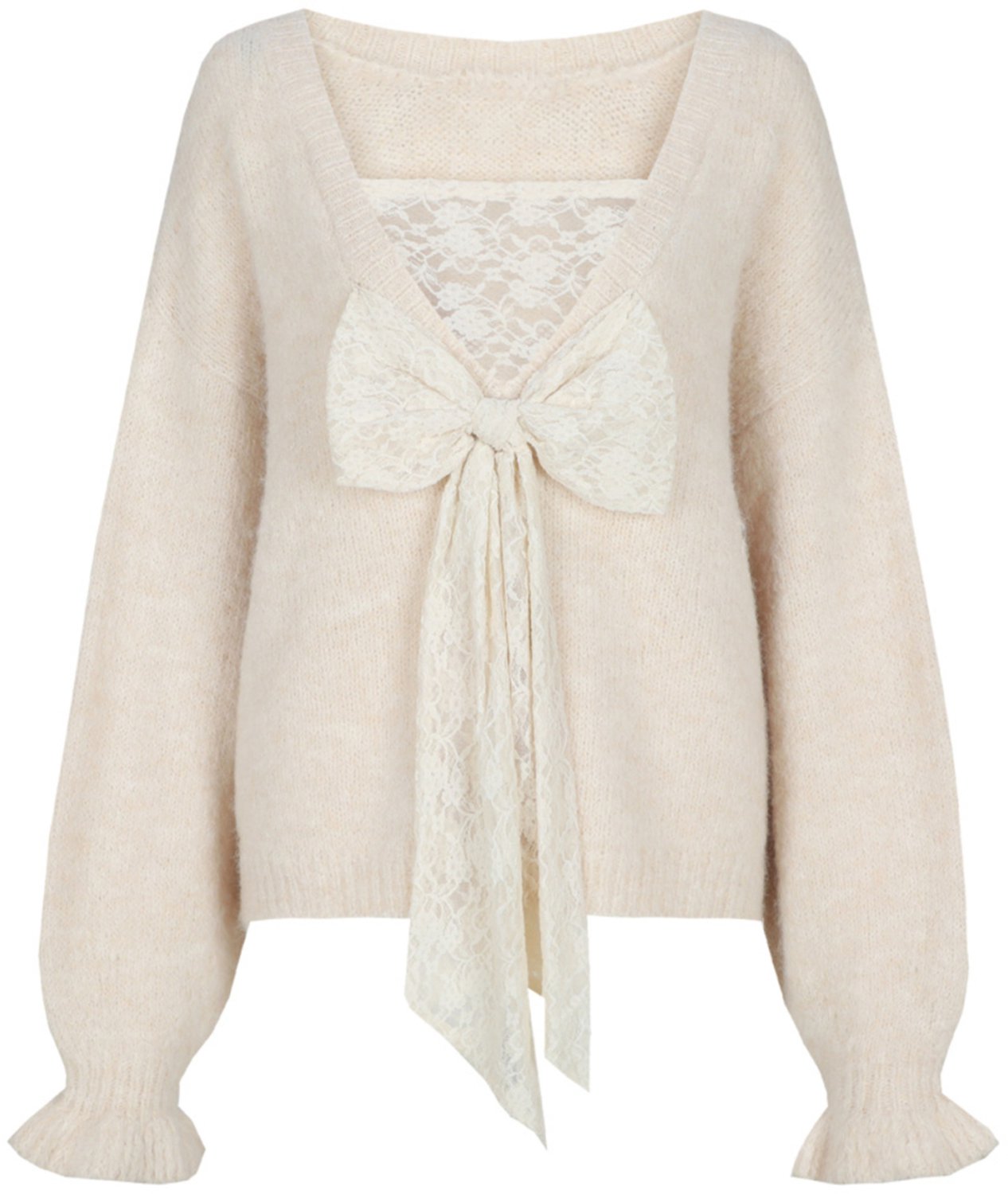 Fluresk Trui Caia Knit Sweater 26wvf05 402 Wood Ash Dames Maat - W38