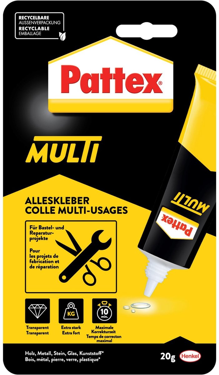Universele Lijm - 20 g Transparant en Waterproof