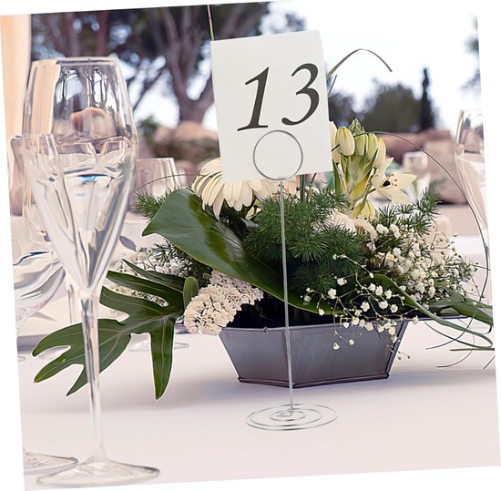 36stuks Tafelnummer Houder Menu Clip Stabiele Foto Display Klemmen Voor Bruiloften Feestjes Duurzame Betrouwbare Plaatshouders Voor Kaarten Foto — afbeelding 2