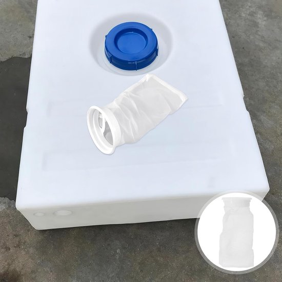 2 Stuks Ibc Tonvattopdeksel met Wasbaar Nylon Filter Afneembare Mesh voor Regenwaterfiltering Veilige Ventilatie Geschikt voor Regenwatertanks Eenvoudig Te Reinigen Breed — afbeelding 2