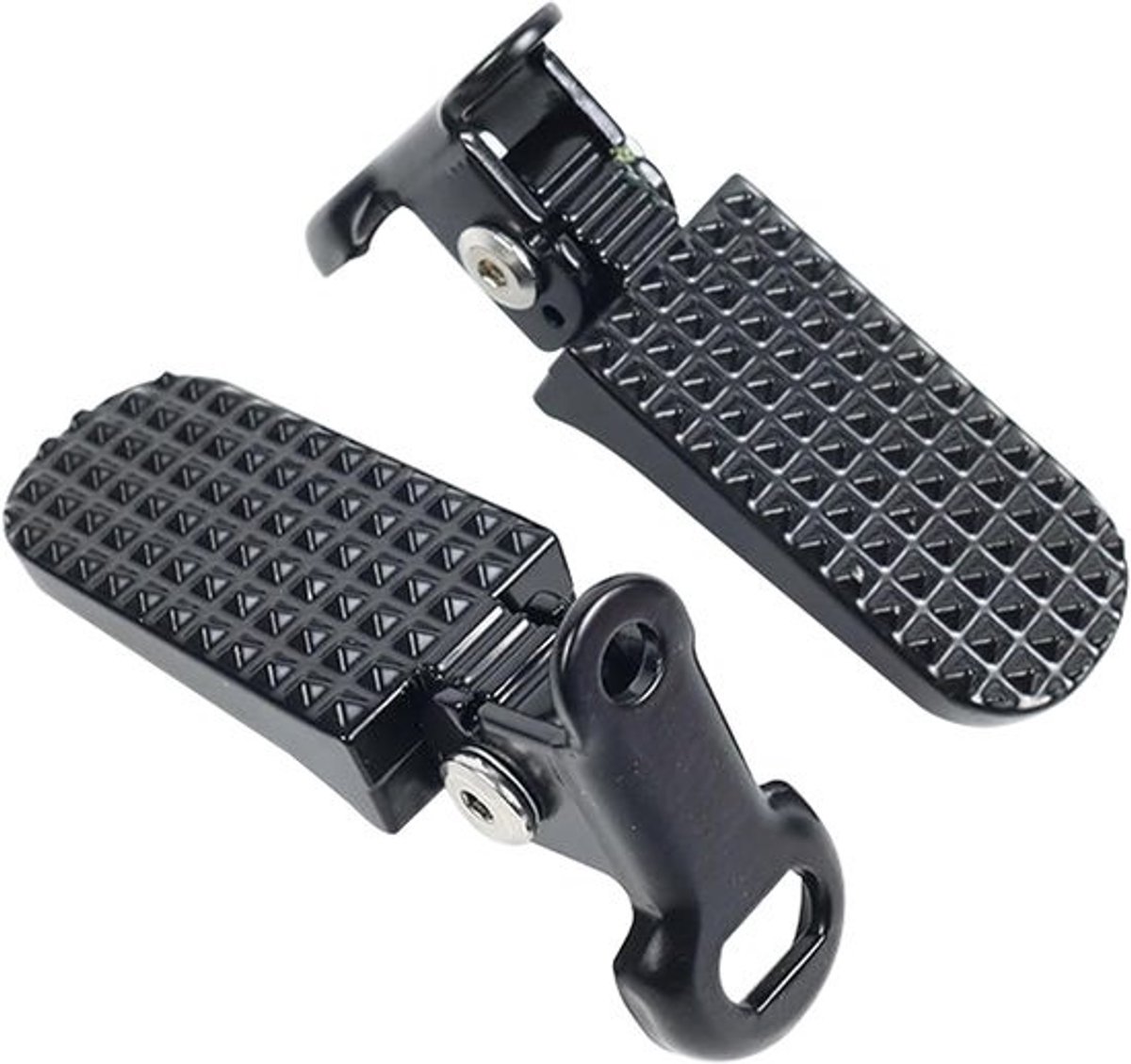 Universele fietsvoetsteunen achter - Opvouwbare aluminium bagagedragerpedalen voor mountainbike en vouwfiets - Antislip