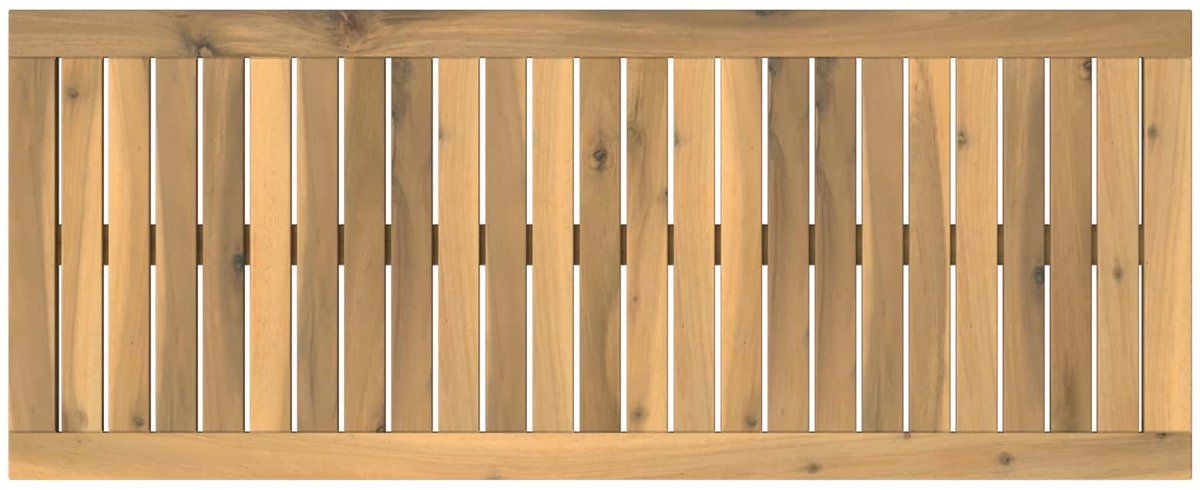vidaXL Tafelblad - 100,5 - x - 40 - x - 2 - cm - Rechthoekig - Massief - Acacia - Hout Witgewassen