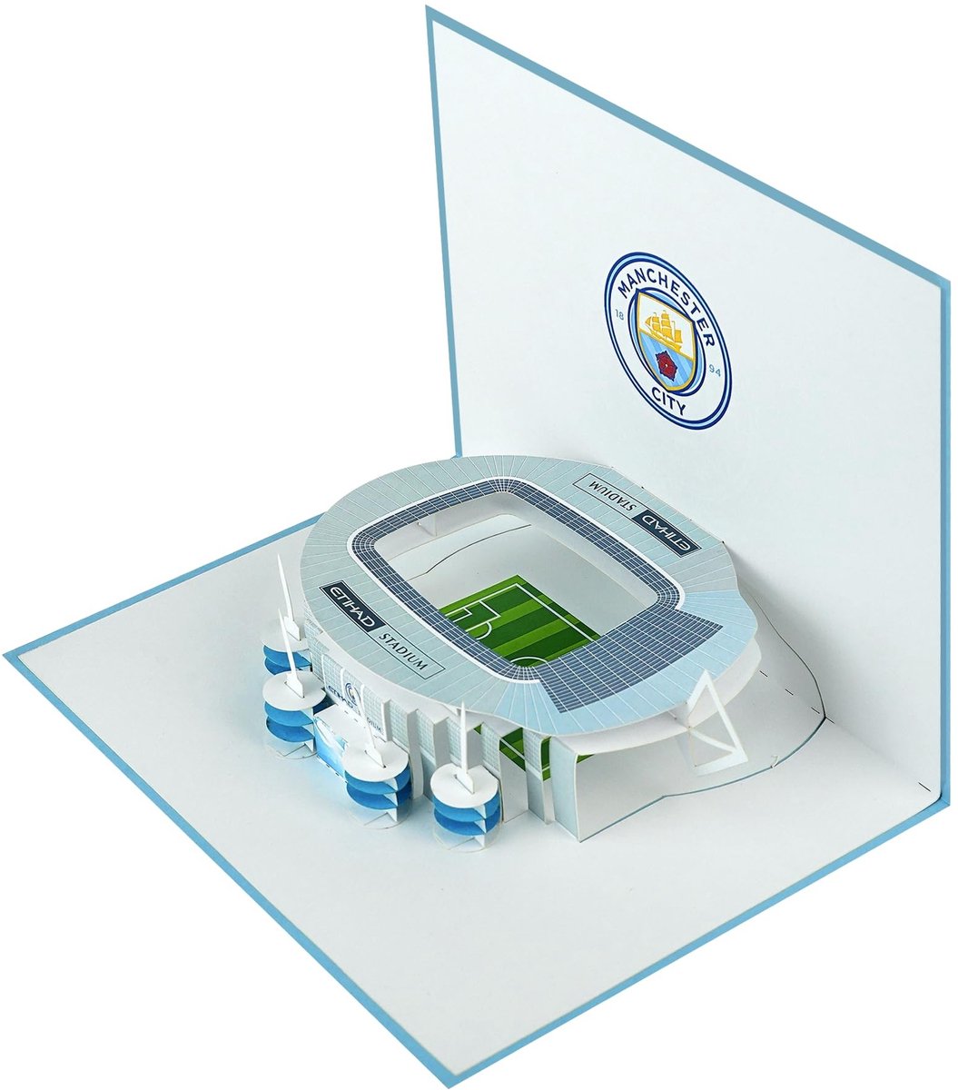 3D Pop-Up Jarige Kaart met Stadionontwerp
