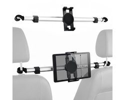 Auto Tablet Houder - Hoofdsteunhouder voor Achterbank - Telefoon- en iPad Houder - Aluminium Autohouder - Geschikt voor 4-12,9 inch