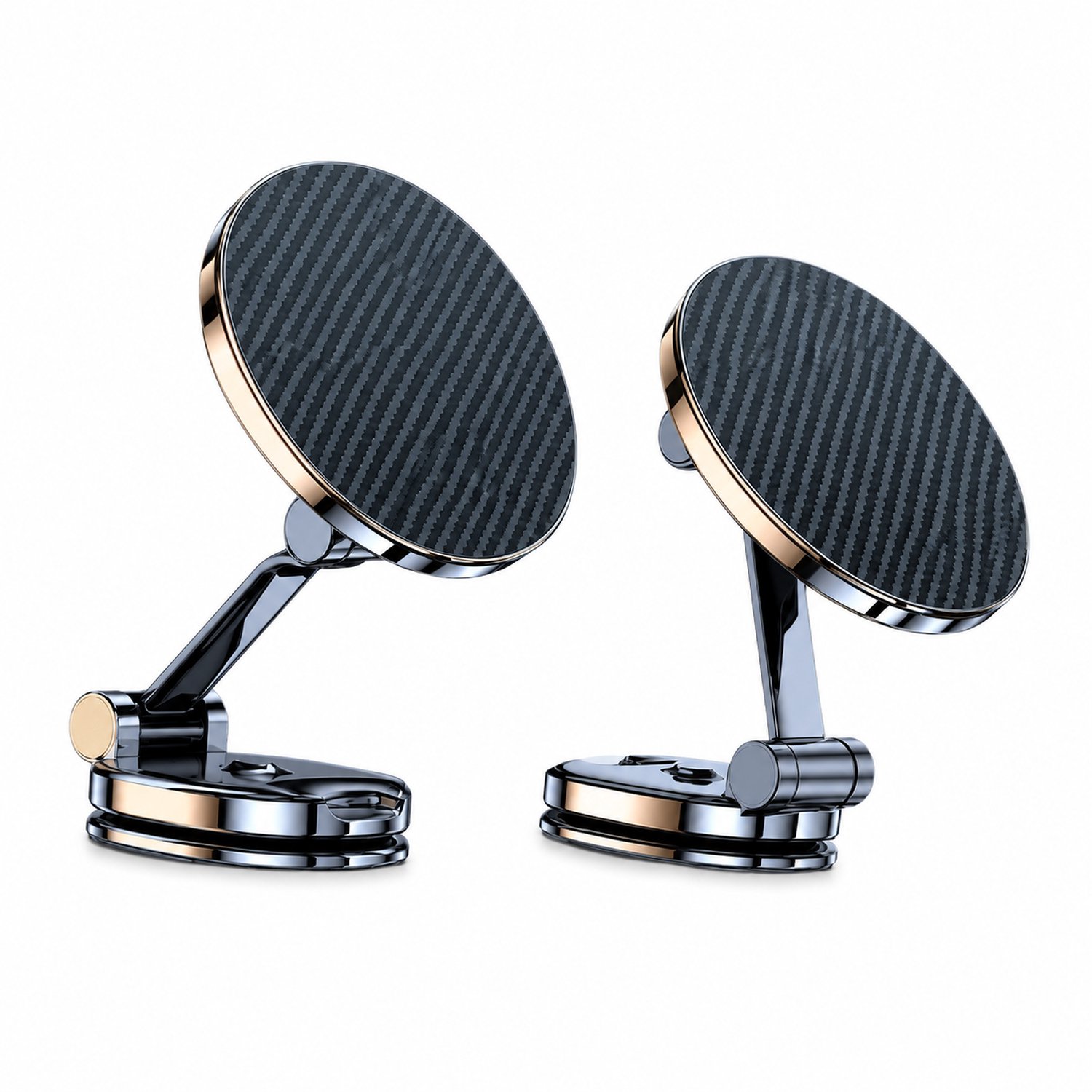 Telefoonhouders auto – magnetische telefoonhouder voor het dashboard, van zinklegering, zwart, U7