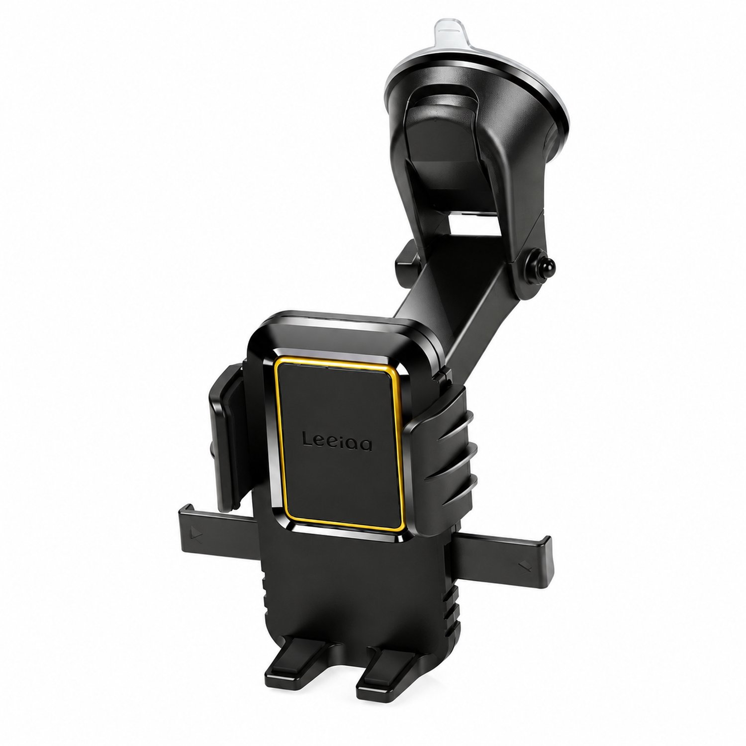 Telefoonhouder voor kleine graafmachines met zuignap van 6,5 cm en een voetlengte van 22,5 cm