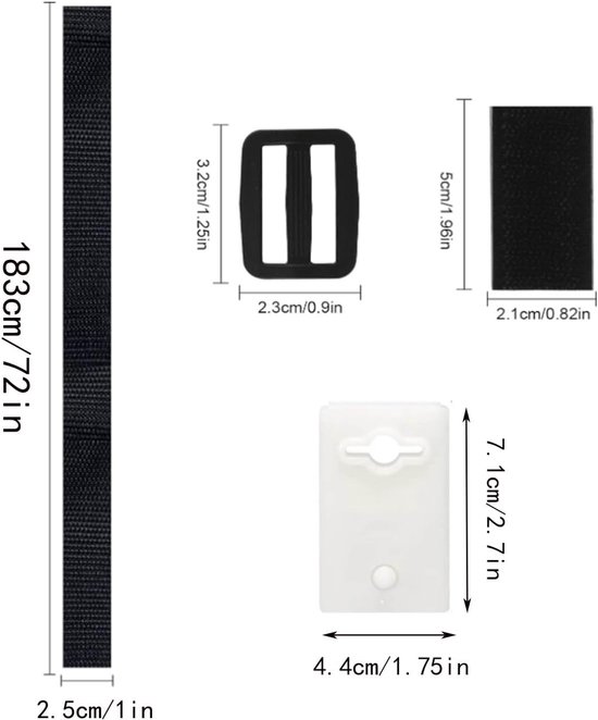 Universele Pool Cover Roll Bevestigingen - Solar Cover Reel Bevestigingsset voor Efficiënte Zwembadbedekking en Roll-Up Systeem met Fixeergordels — afbeelding 5