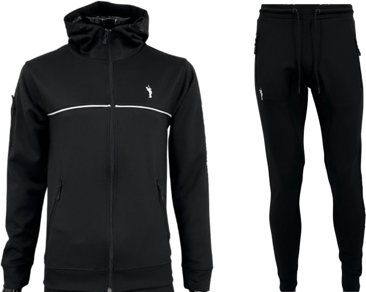 Hitman - Trainingspak Heren - Joggingpak Heren - Sportkleding Heren - Cadeau voor Man - Zwart - Maat M