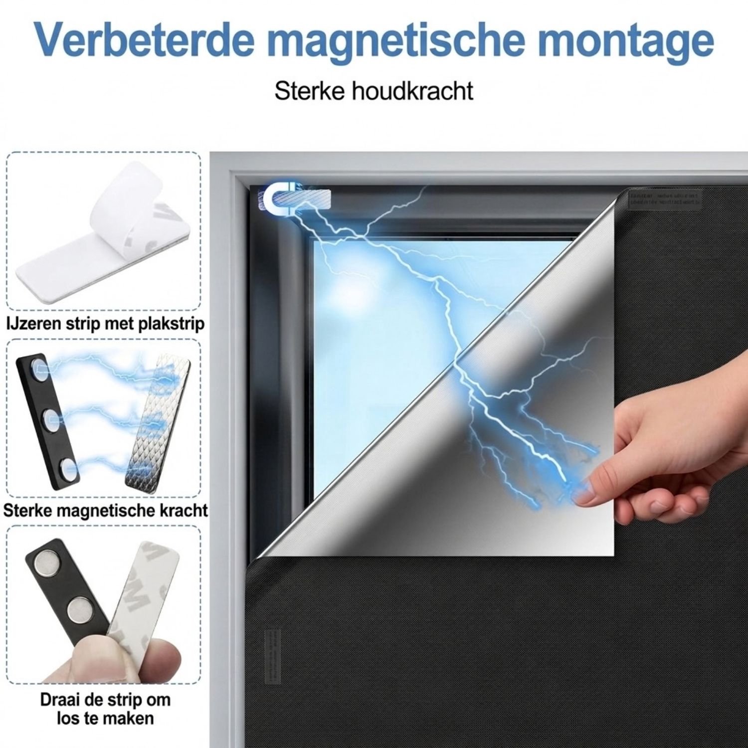 Scratch Remover - Krasverwijderaar Voor Auto - Autoreparatiecrème Magnetische Verduisteringsgordijnen - Zwart