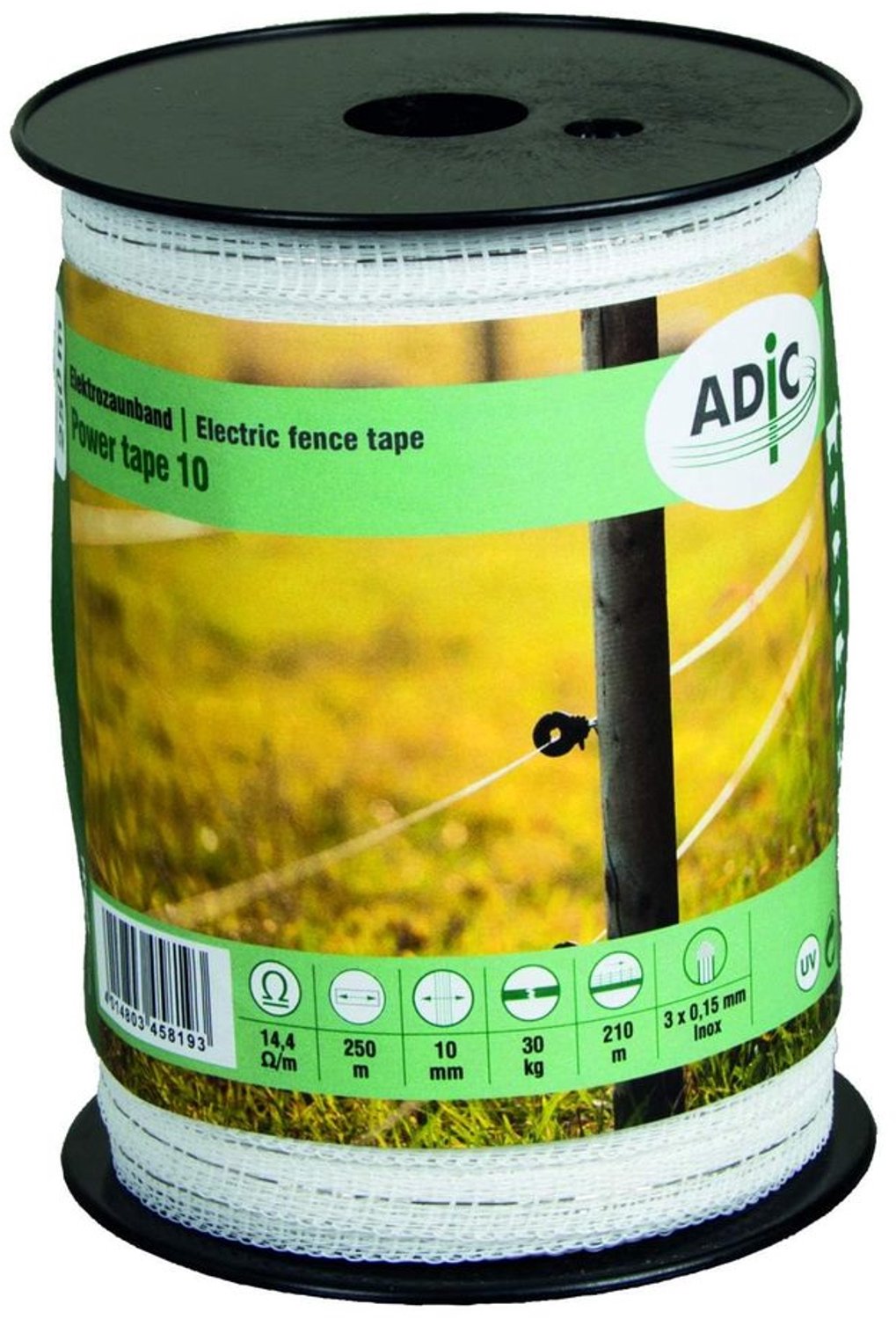 Fence Tape 10 mm 250 m Wit voor Wilgenhek