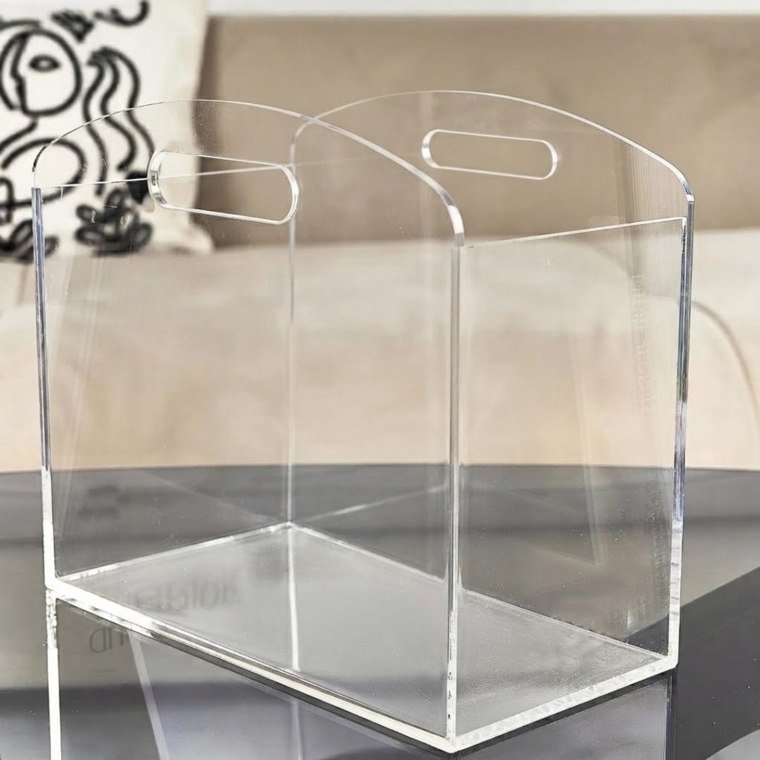 Vantivo® Krantenbak - Lectuurmand - Krantenmand-Transparant