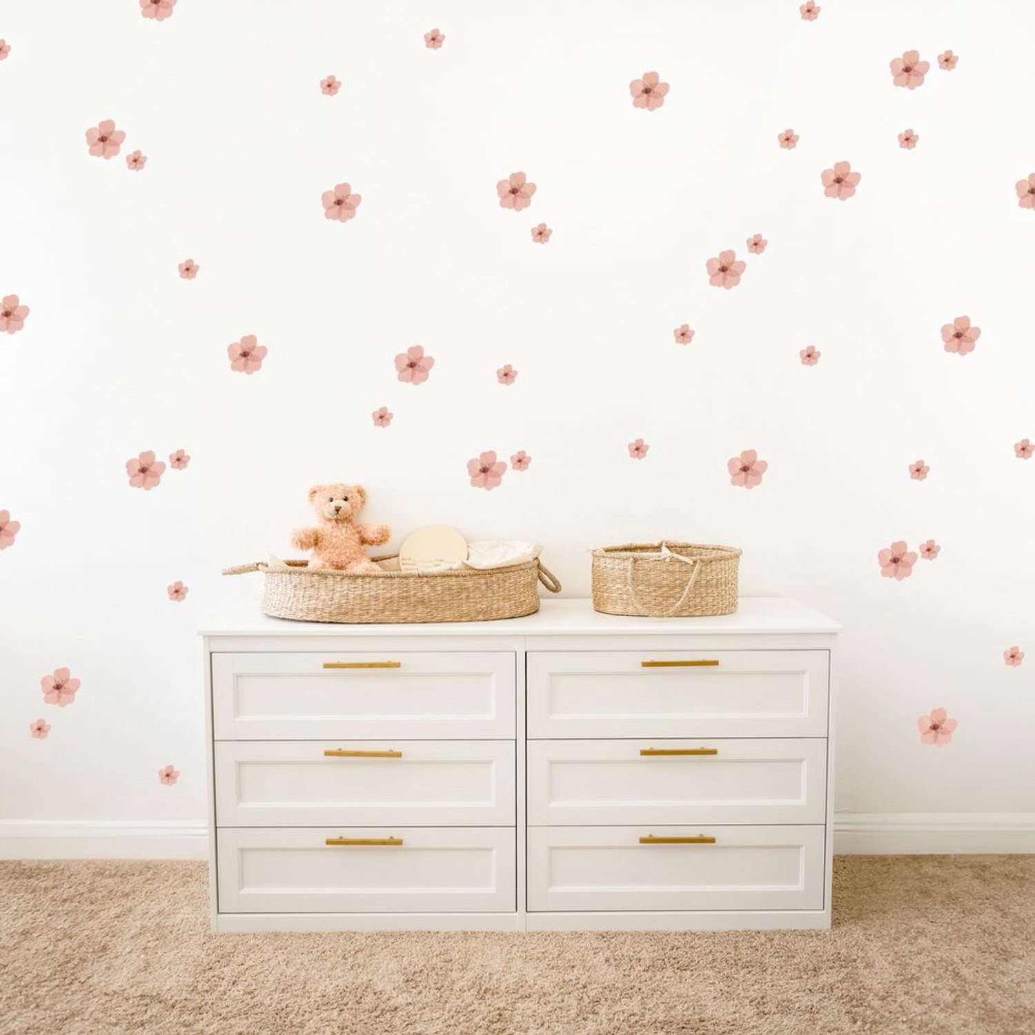 Wandstickers voor Kinderkamer met 86 Bloemen