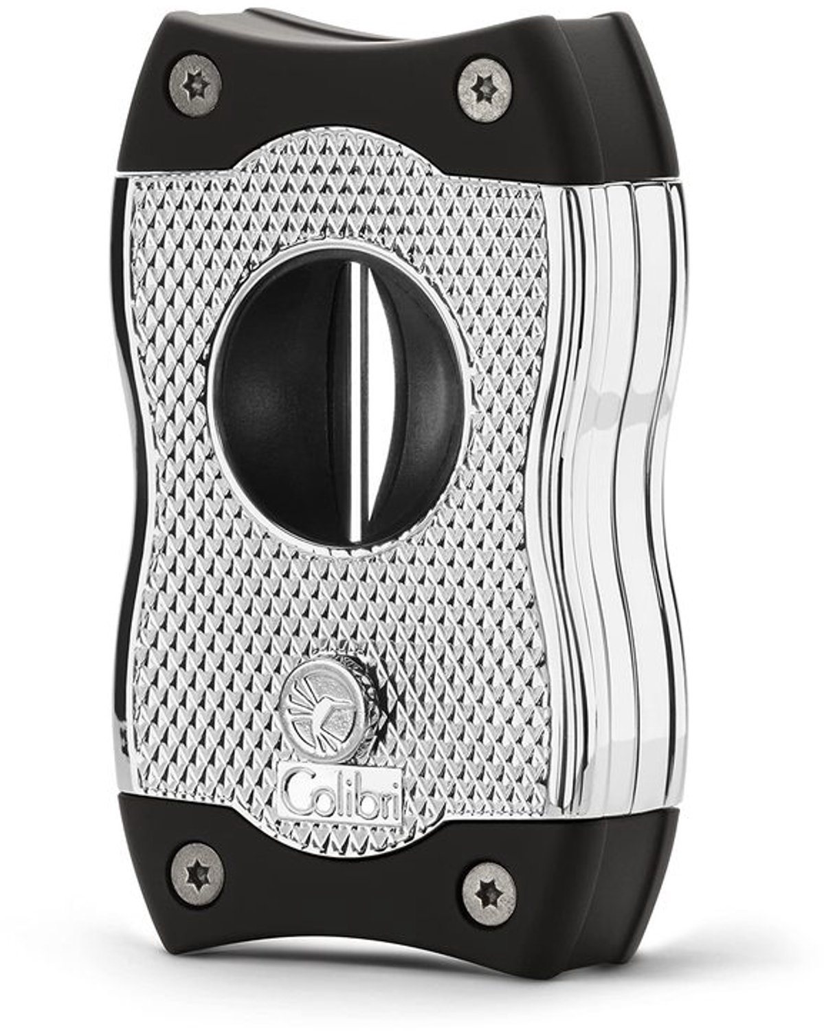 Cigar Cutter met V-Cut en S-Cut Functie - Chrome en Zwart