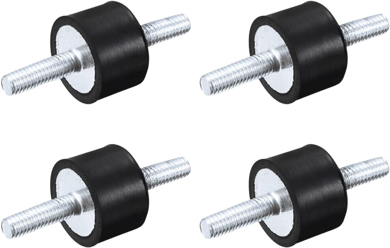 rubberen lagers M5x15mm - 4 stuks - trillingsisolator - schokdemper D15mmxH10mm - Vemera
