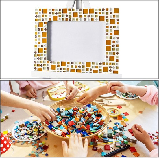 Mozaïekplaat 15 x 9 cm - transparant glas-in-lood - geschikt voor kunstwerken - m-winkel — afbeelding 5