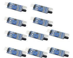 10 stuks infrarood botsings- en obstakelsdetectie sensormodule voor Arduino voor slim robotauto