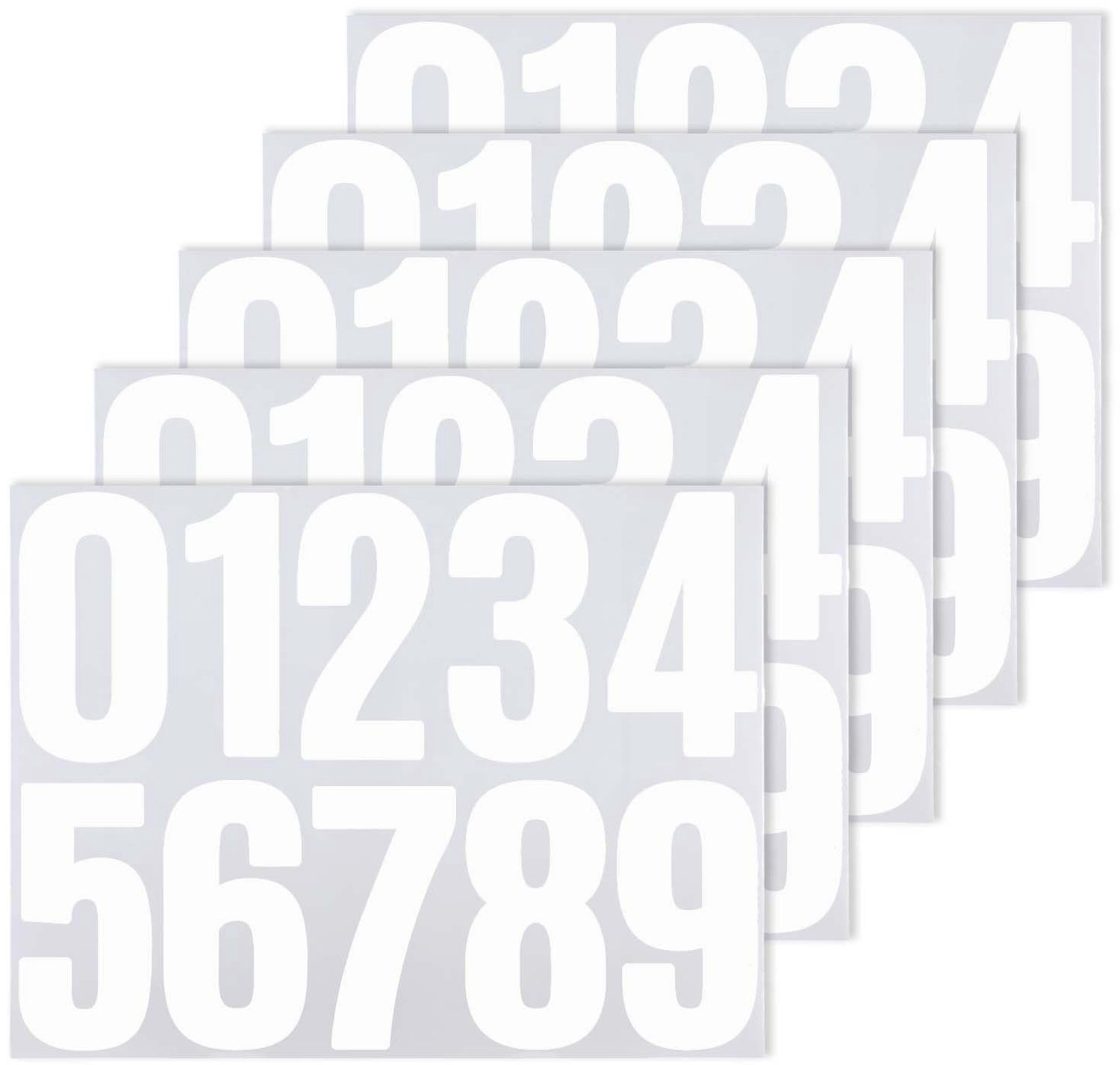 5 Vellen Zelfklevende Nummerstickers voor Postbussen