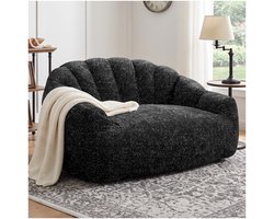 CHICFURN Zitzak - Met rugleuning en armleuningen - Zwart