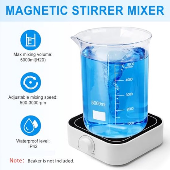 Magnetische Roerder - 500-3000rpm snelheid voor laboratoria — afbeelding 2