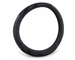 Cheqo® Stuurhoes Auto Zwart Geperforeerd - Universele Stuurhoes - Antislip Stuurwielhoes - Stuurbekleding Kunstleer - Stuurwielovertrek - Steering Wheel Cover - Stuurbescherming - Auto Interieur Accessoires